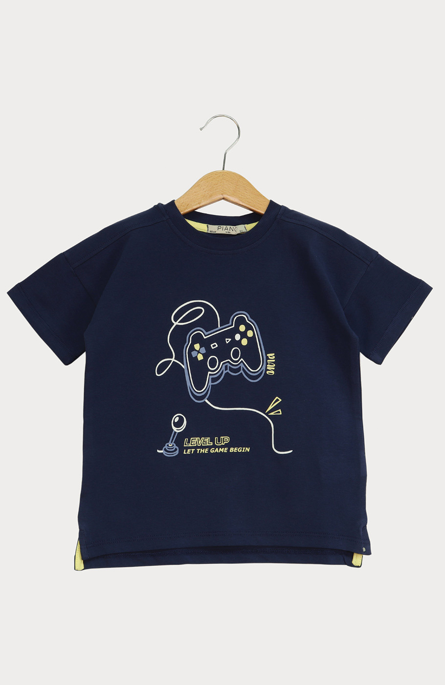 تیشرت یکرو لایکرا سرشانه برگشته