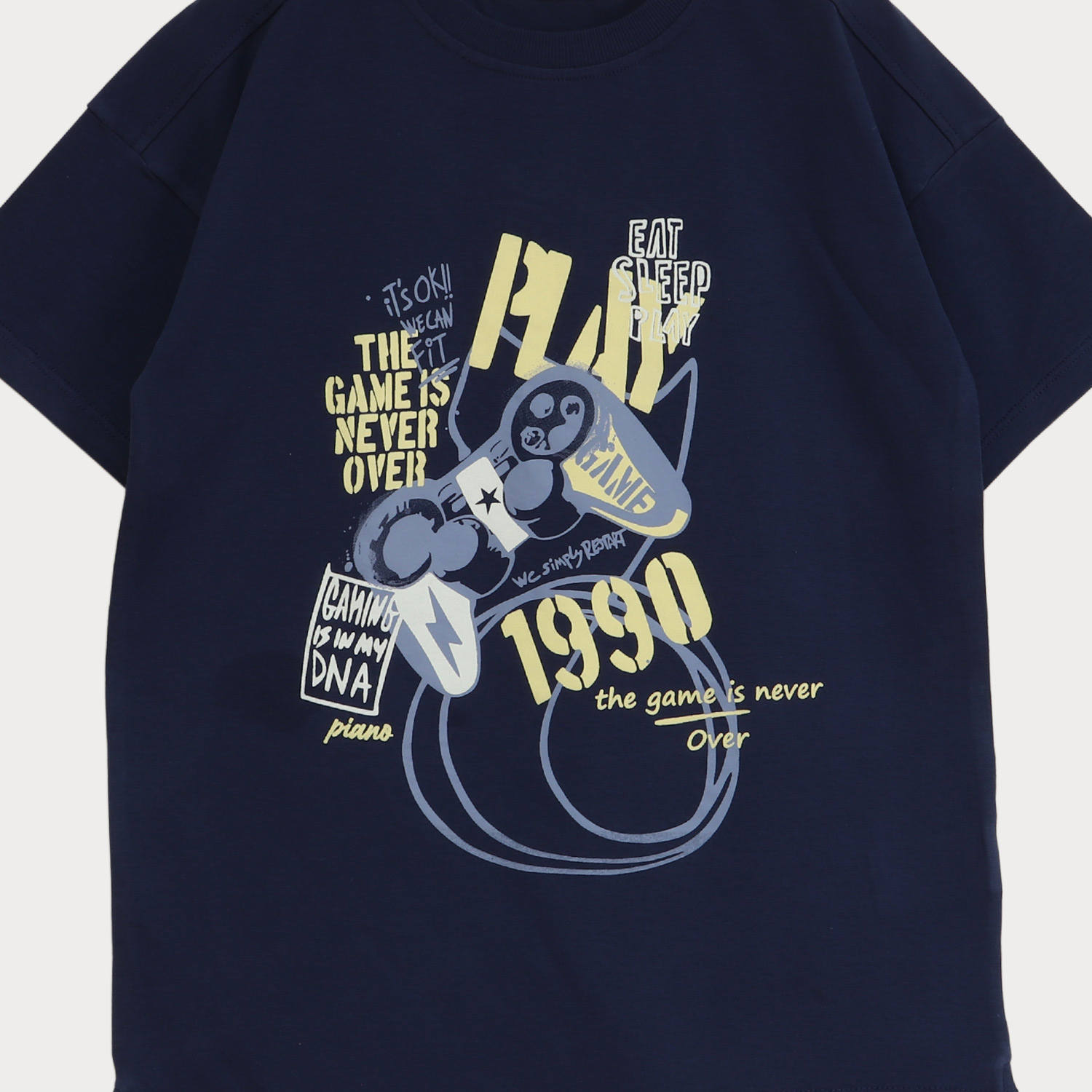 تیشرت یکرو لایکرا سرشانه برگشته