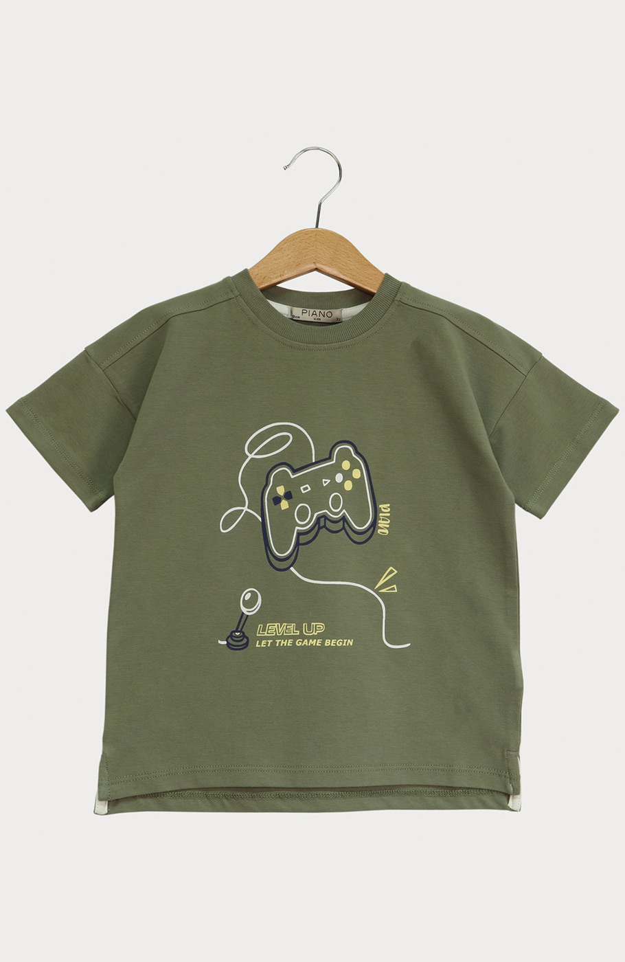 تیشرت یکرو لایکرا سرشانه برگشته