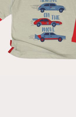 بلوز یکرو اسلپ آستین دو تکه