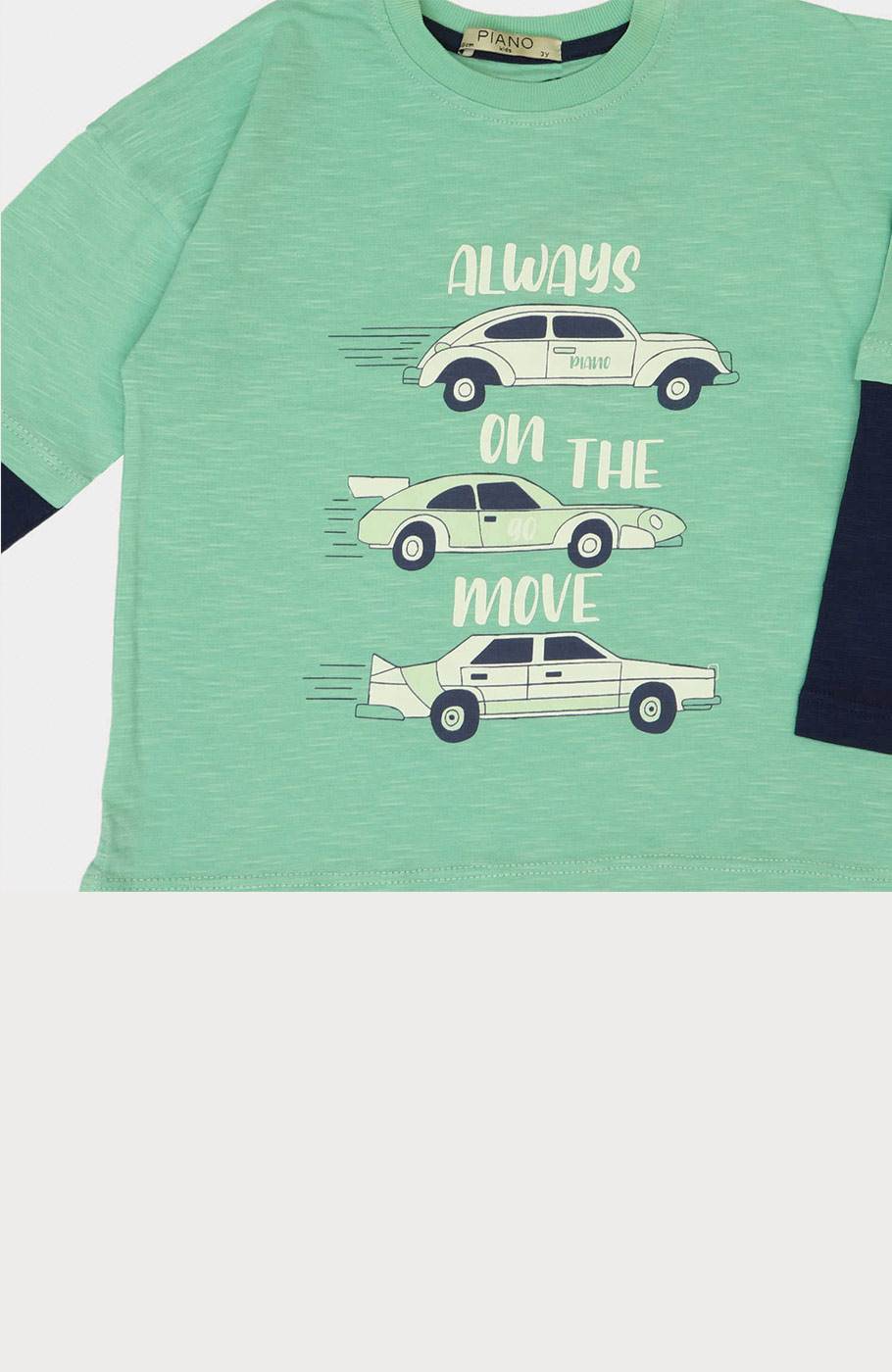 بلوز یکرو اسلپ آستین دو تکه