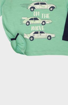 بلوز یکرو اسلپ آستین دو تکه