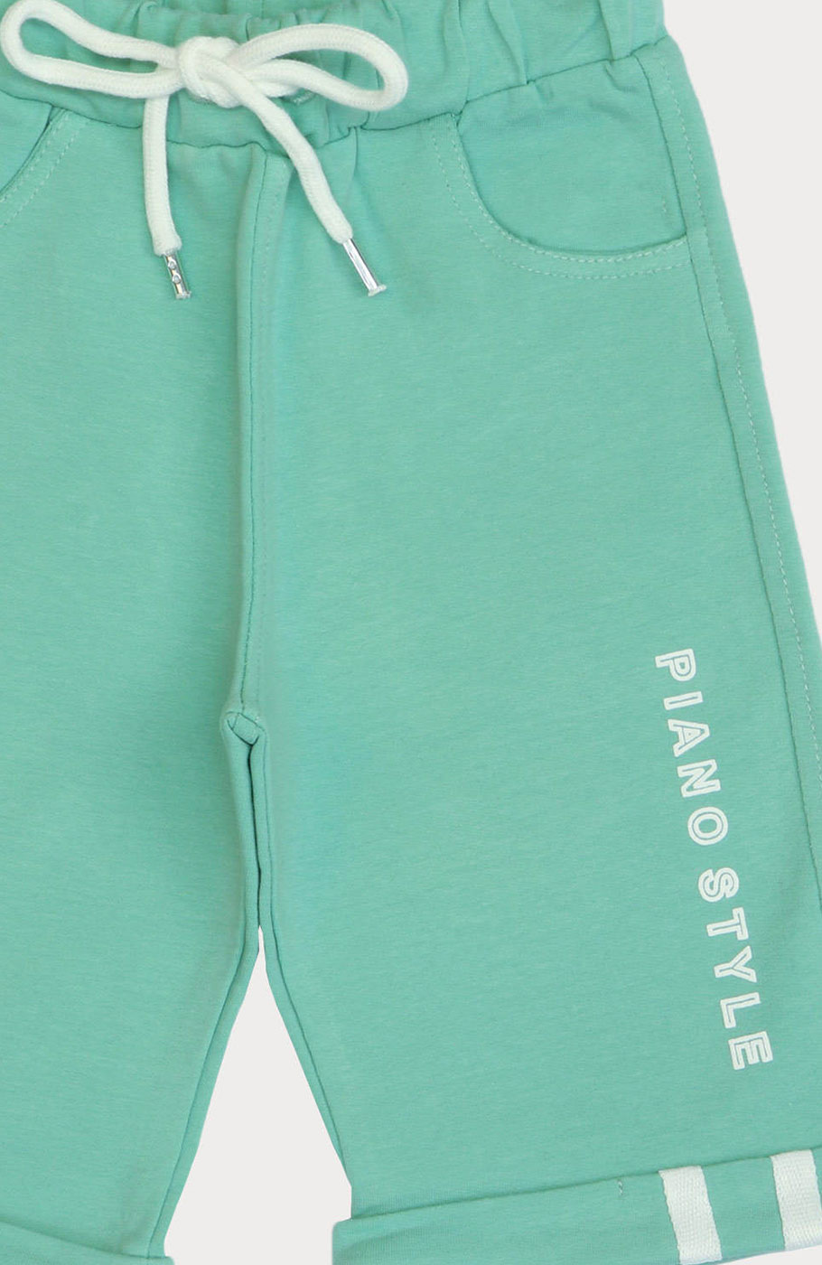 شلوارک دورس دو نخ دمپا نوار کتان دار