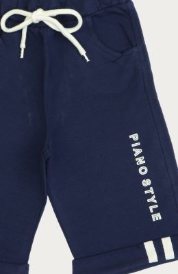 شلوارک دورس دو نخ دمپا نوار کتان دار