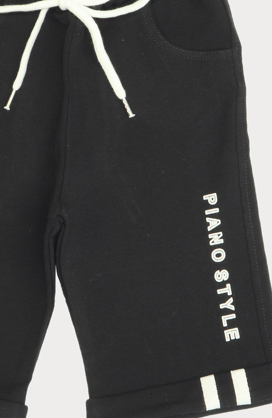 شلوارک دورس دو نخ دمپا نوار کتان دار