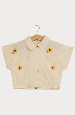 شومیز لینن اسلپ آستین کوتاه