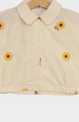 شومیز لینن اسلپ آستین کوتاه