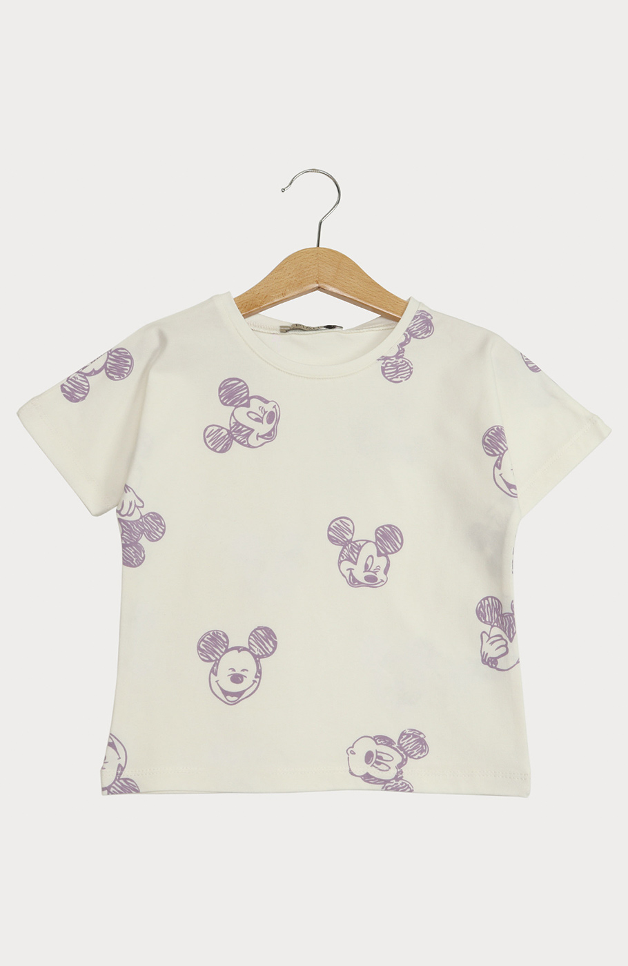 تیشرت یکرو لایکرا آستین افتاده