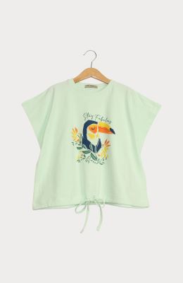 تیشرت یکرو لایکرا دمپا گت دار