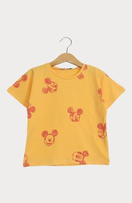 تیشرت یکرو لایکرا آستین افتاده