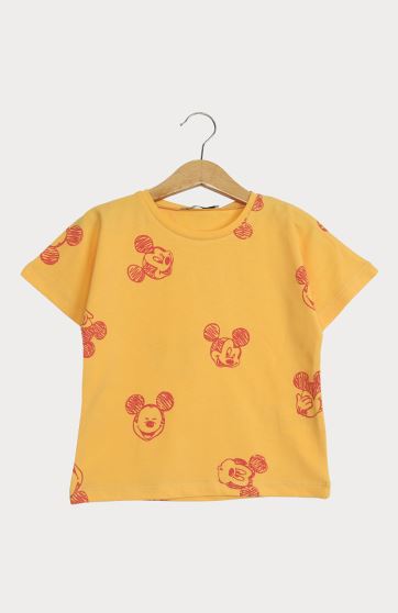 تیشرت یکرو لایکرا آستین افتاده