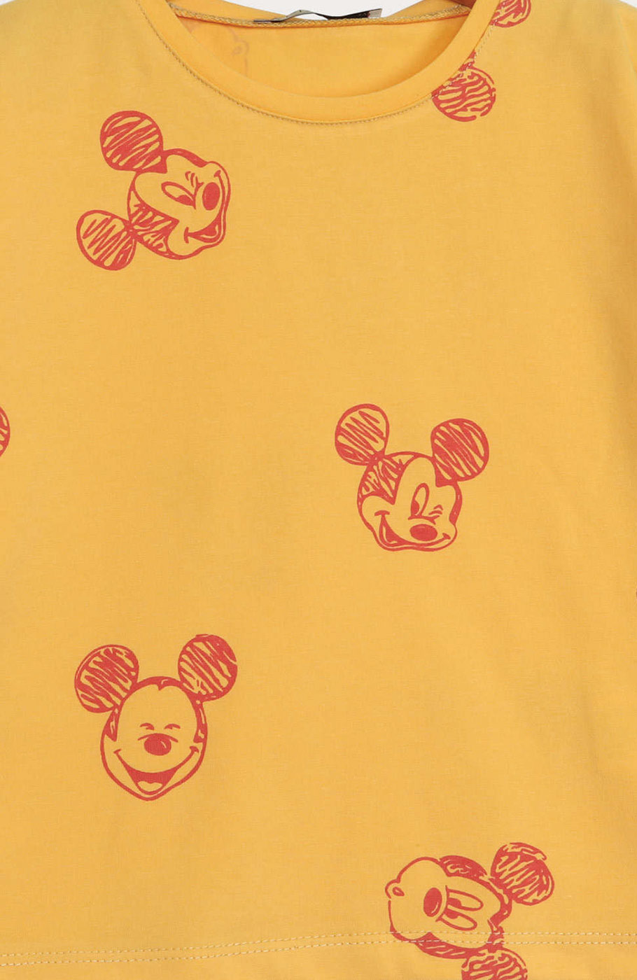 تیشرت یکرو لایکرا آستین افتاده