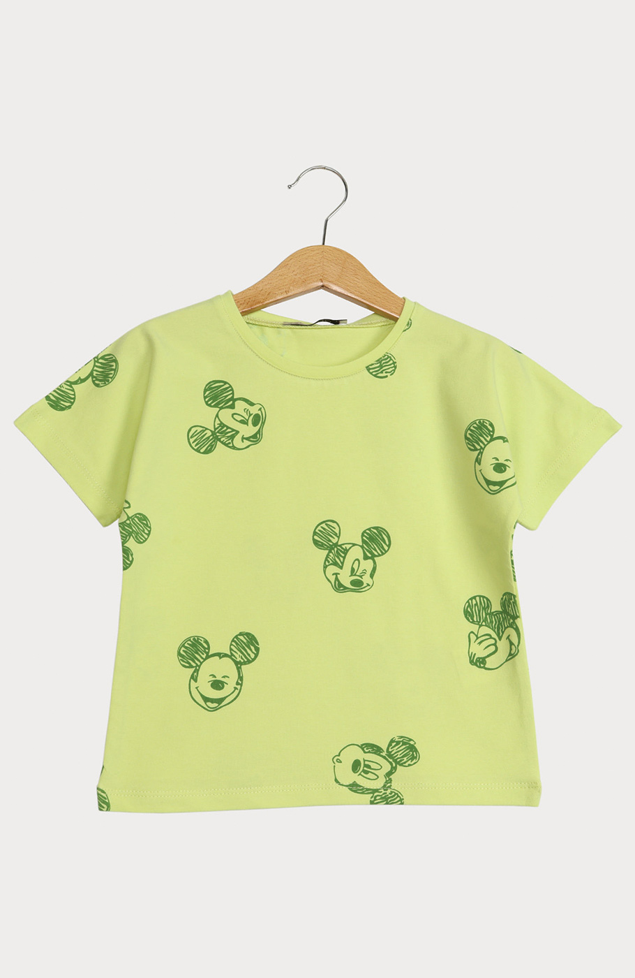 تیشرت یکرو لایکرا آستین افتاده