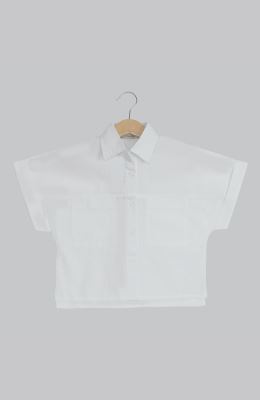 شومیز پوپلین آستین کوتاه