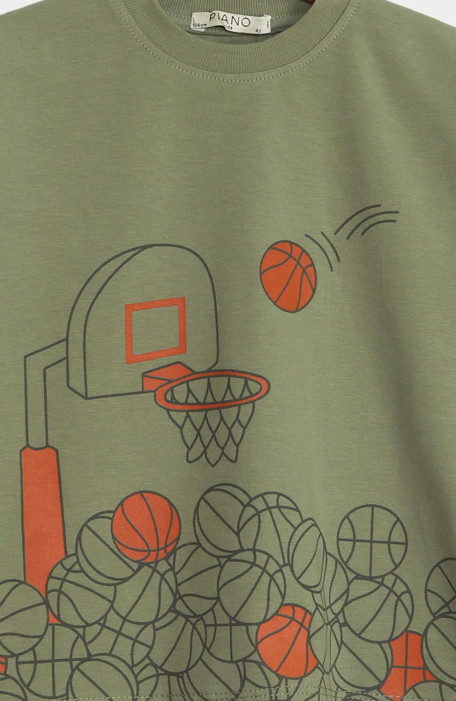 تیشرت یکرو لایکرا آستین افتاده