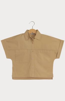 شومیز پوپلین آستین کوتاه