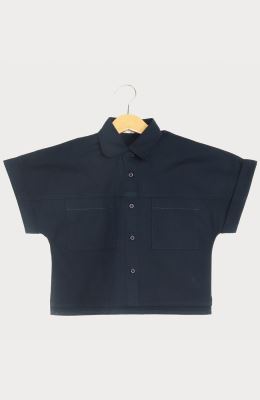 شومیز پوپلین آستین کوتاه