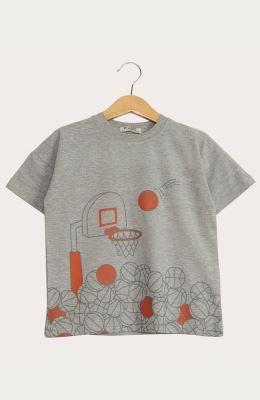 تیشرت یکرو لایکرا آستین افتاده