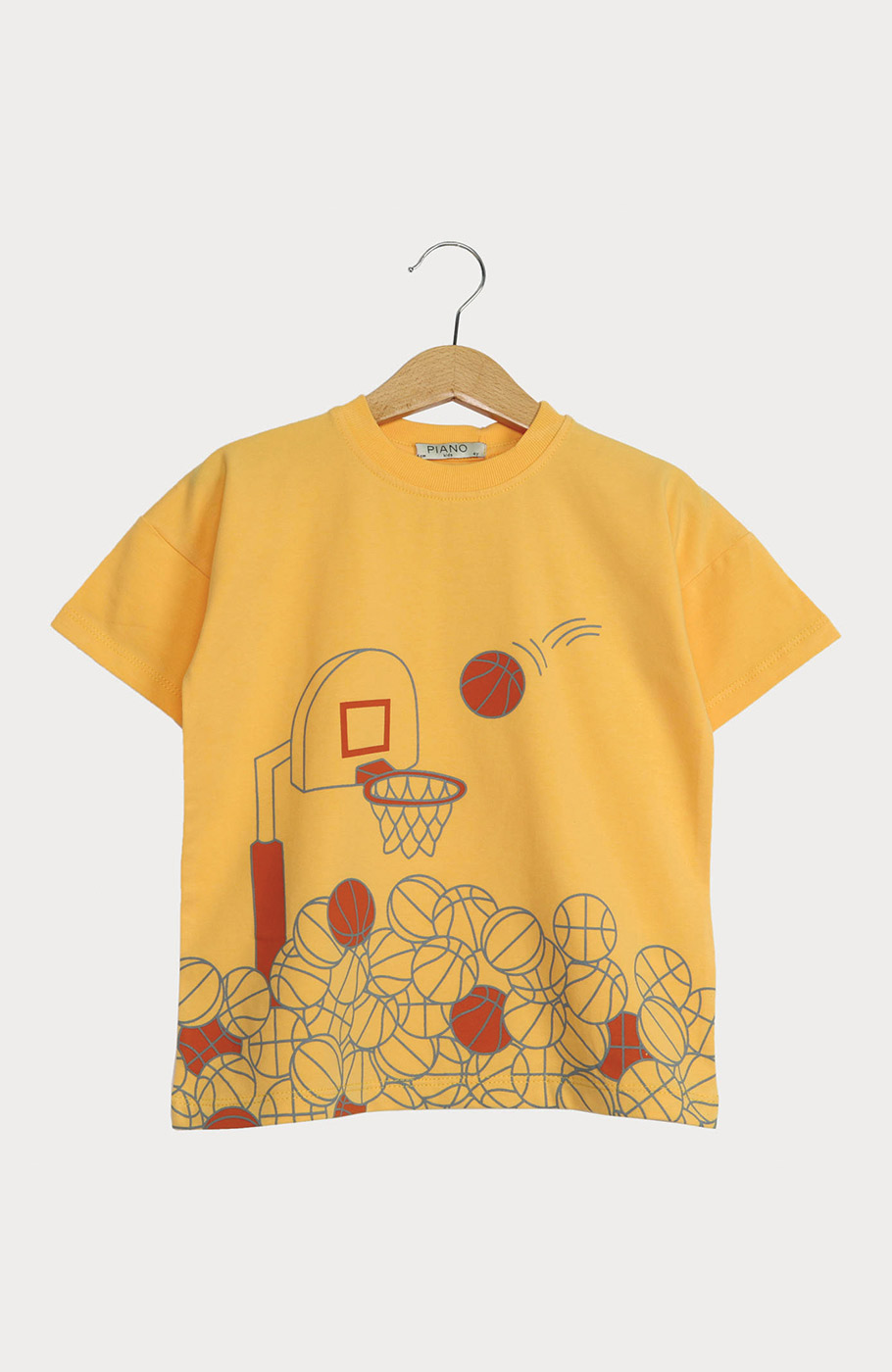 تیشرت یکرو لایکرا آستین افتاده