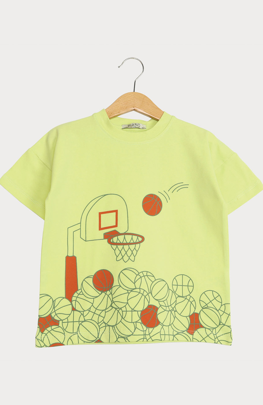 تیشرت یکرو لایکرا آستین افتاده