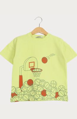 تیشرت یکرو لایکرا آستین افتاده