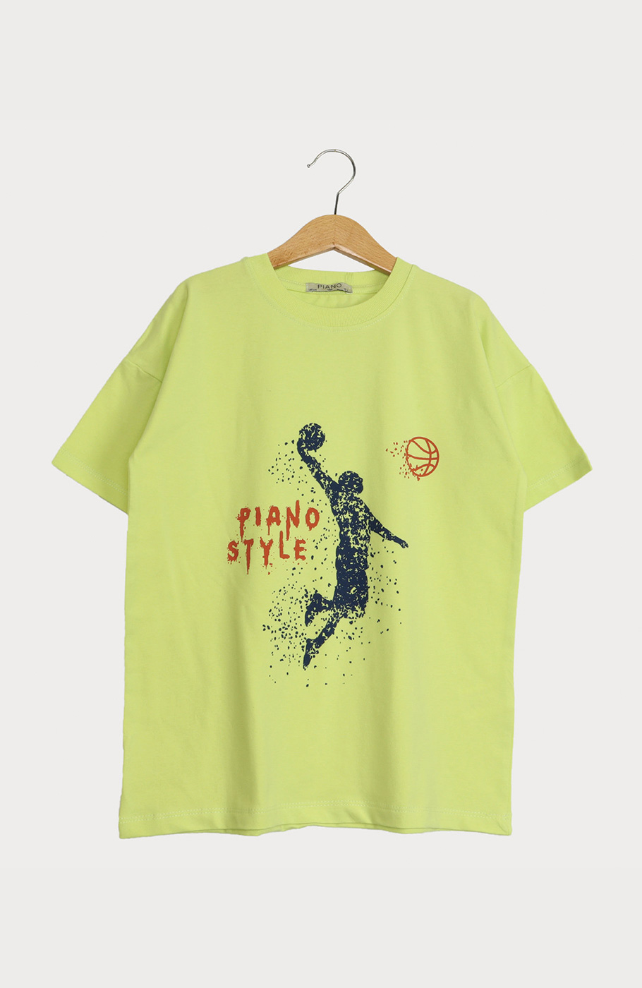 تیشرت یکرو لایکرا آستین افتاده