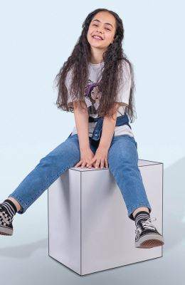 تیشرت یکرو لایکرا آستین افتاده پاکتی