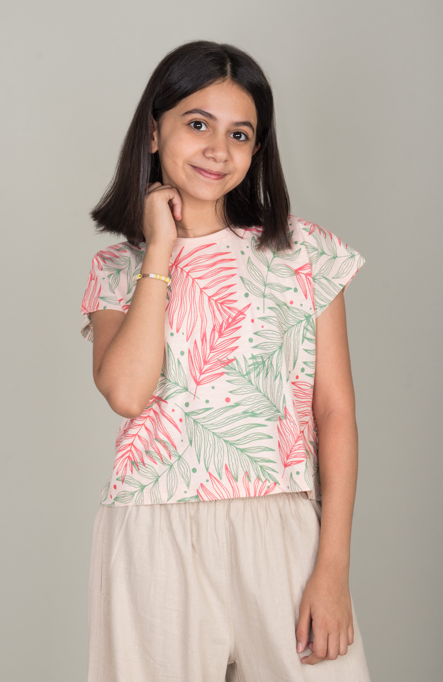 نیم تنه یکرو لایکرا اسلپ آستین کوتاه