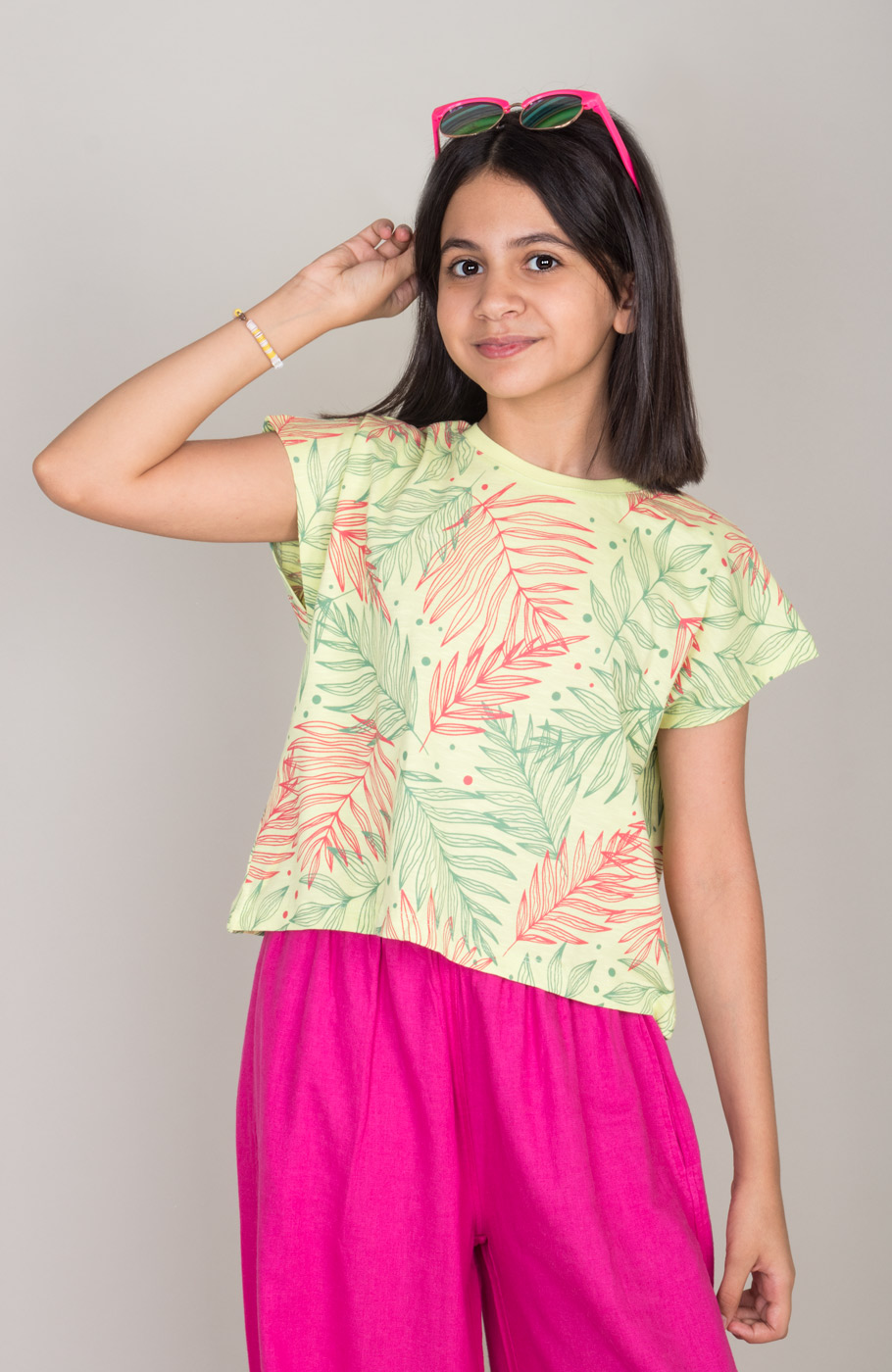 نیم تنه یکرو لایکرا اسلپ آستین کوتاه