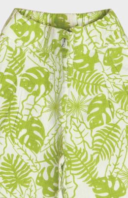 شلوارک لینن اسلپ تمام چاپ هاوایی