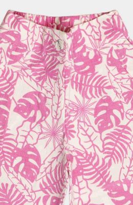 شلوارک لینن اسلپ تمام چاپ هاوایی