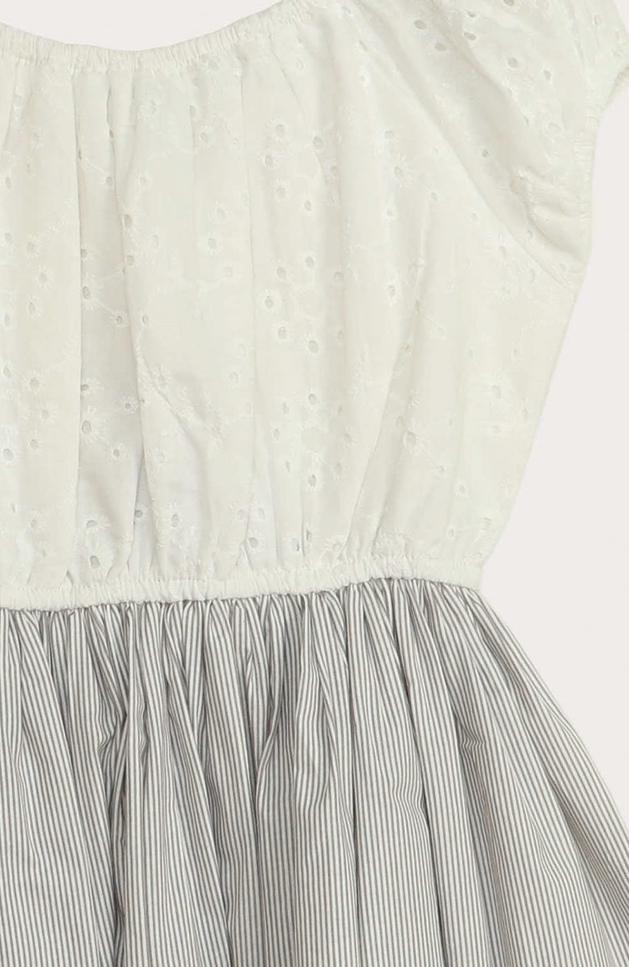 پیراهن آستین حلقه ای یقه قایقی