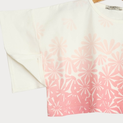 تیشرت یکرو لایکرا والان دار (ست با کد 10199)