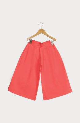 شلوار یکرو لایکرا گشاد پیلی دار برمودا