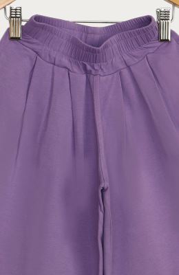 شلوار یکرو لایکرا گشاد پیلی دار برمودا