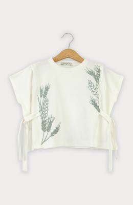 تیشرت یکرو لایکرا پهلو گره دار