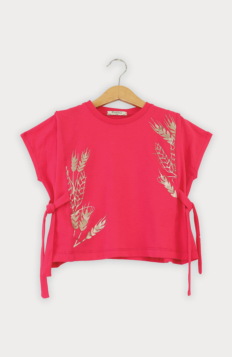 تیشرت یکرو لایکرا پهلو گره دار