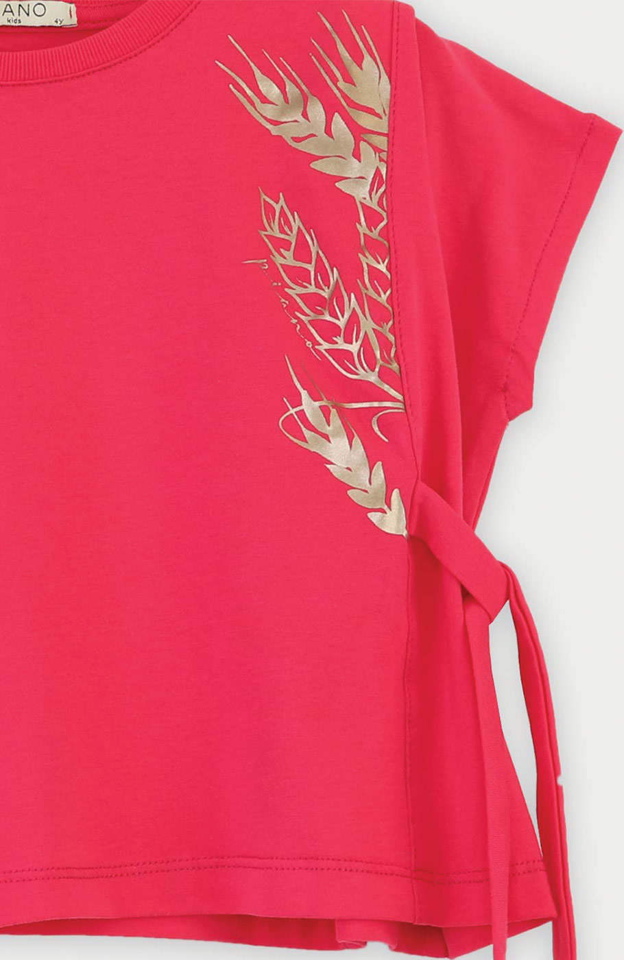 تیشرت یکرو لایکرا پهلو گره دار