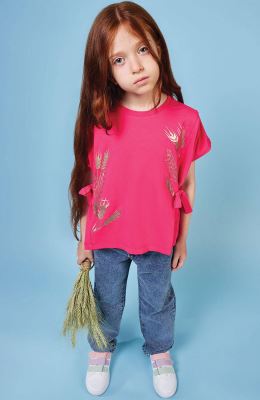 تیشرت یکرو لایکرا پهلو گره دار