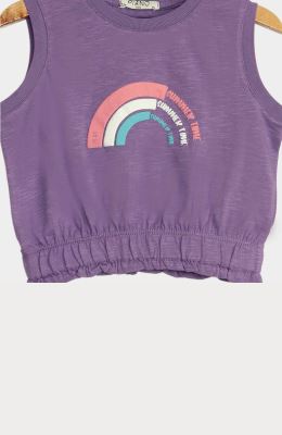 تاپ نیم تنه یکرو لایکرا اسلپ دمپا کش دار