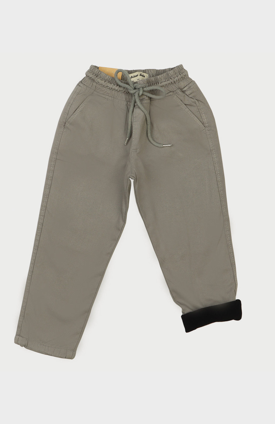 شلوار کتان لاینر دار برش دار