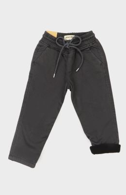 شلوار کتان لاینر دار برش دار