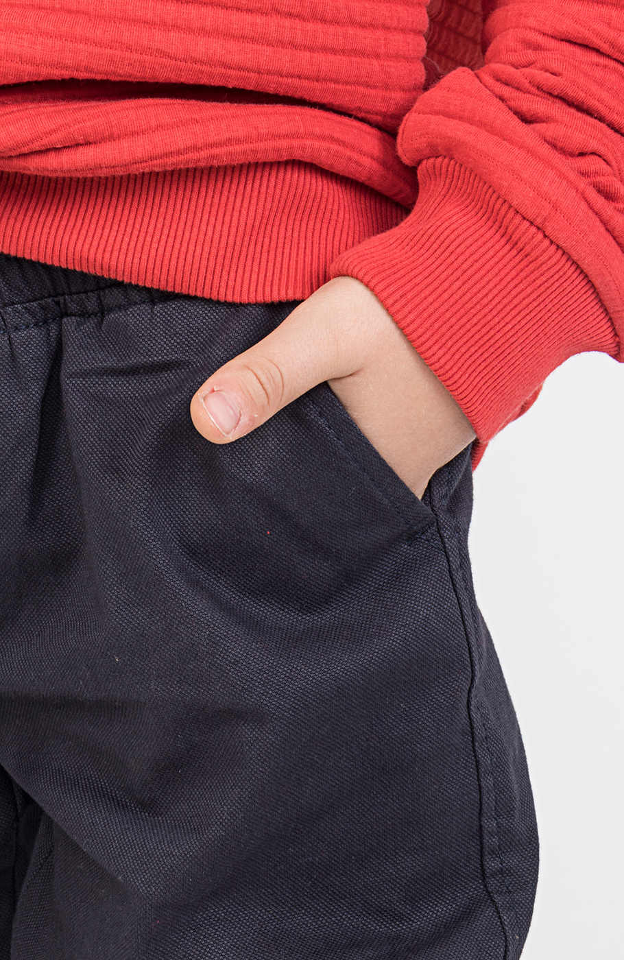 شلوار کتان لاینر دار برش دار