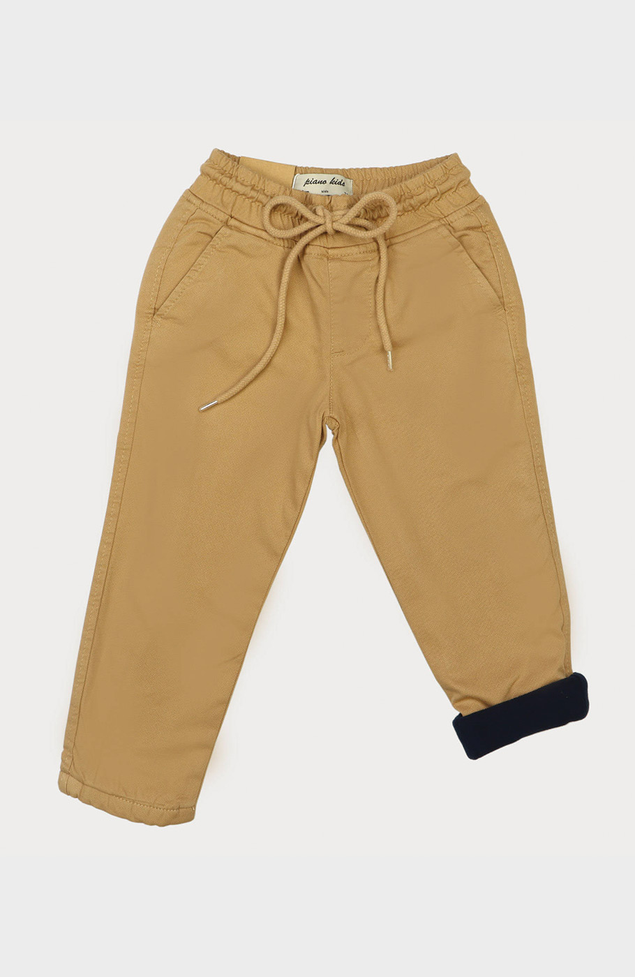 شلوار کتان لاینر دار برش دار