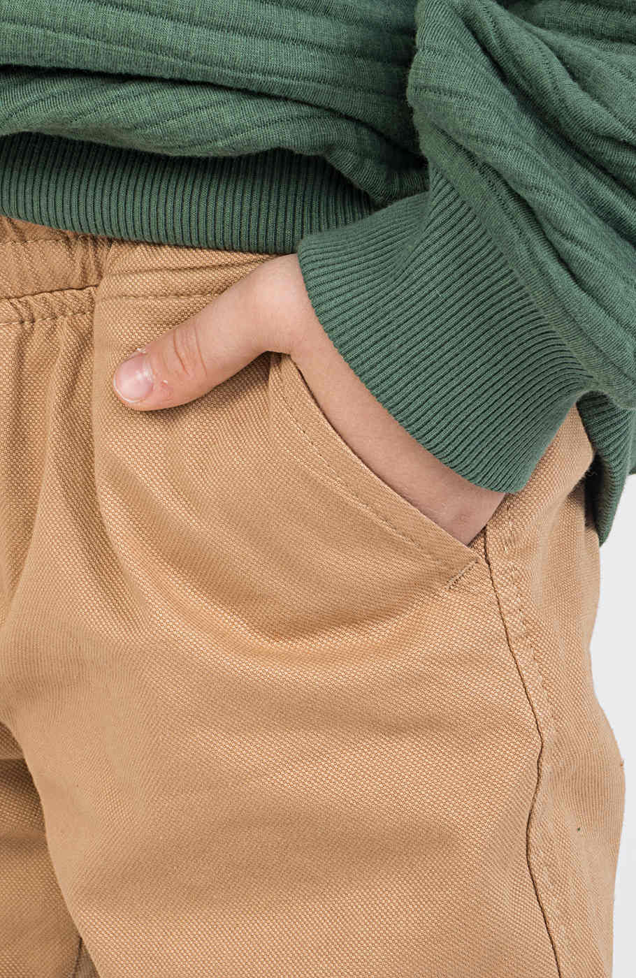 شلوار کتان لاینر دار برش دار