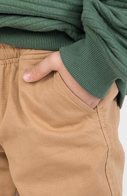 شلوار کتان لاینر دار برش دار