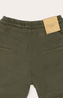 شلوار کتان لاینر دار برش دار