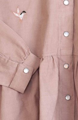 شومیز مخمل کبریتی آستین بلند چین دار