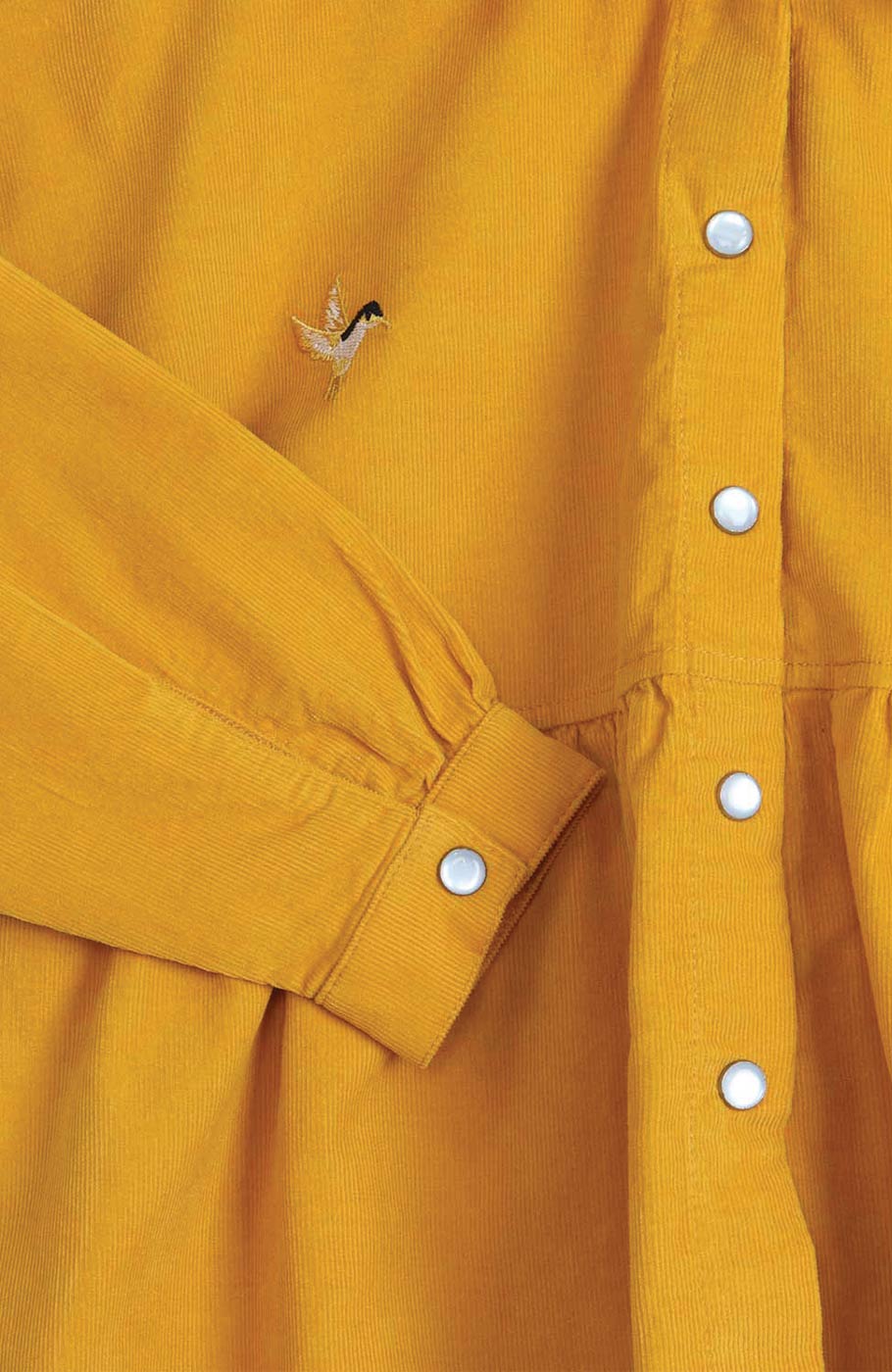 شومیز مخمل کبریتی آستین بلند چین دار