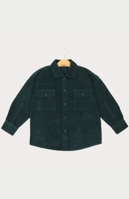 شومیز مخمل کبریتی آستین بلند